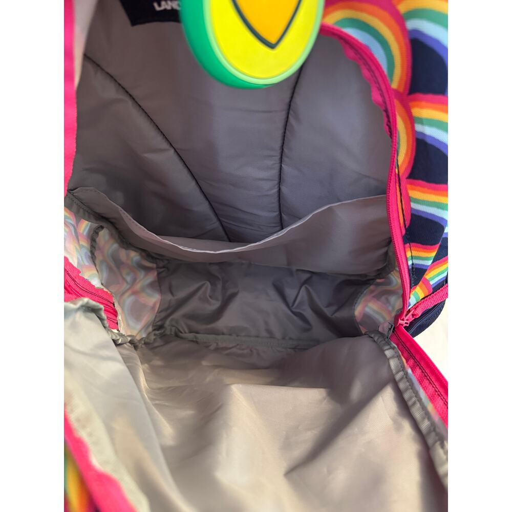 Lands' End Kids ClassMate Rainbow Backpack Like New - Picture 9 of 10